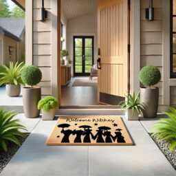 Welcome Witches Doormat - Witchy Home Decor, Halloween Entry Mat, Spooky Porch Rug, Gift For Witches, Magical Mat - thumbnail 2