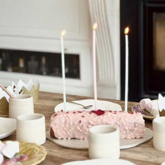 Set Of 6 Small Birthday Candles - image 1