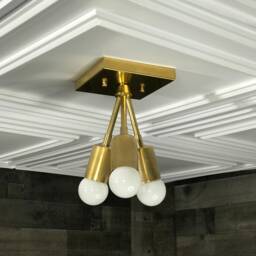 Hera Modern 3 Light Mid Century Semi Flush - thumbnail 2
