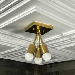 Hera Modern 3 Light Mid Century Semi Flush - thumbnail 3
