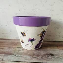 Thistle Bee Plant Pot, Flower Gifts, Garden Gifts For Lovers, Decorations - thumbnail 2