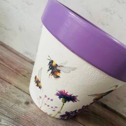 Thistle Bee Plant Pot, Flower Gifts, Garden Gifts For Lovers, Decorations - thumbnail 3