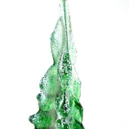 Hand Sculpted Glass Snow Tree Winter Woodland Sculpture - thumbnail 4