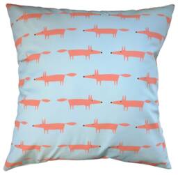 Cushion Cover in Scion Aqua Mini Little Mr Fox 16 - thumbnail 1