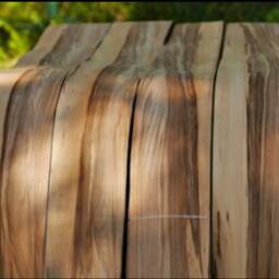 Satin Walnut Wood Sconce Light - Modern Minimalist Led Wall Art - thumbnail 4