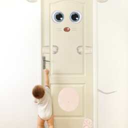 Door Decal Mouse Pip, Nursery D??cor, Stickers, For Or Closet, Hand-Painted Vinyl Sticker, Home D??cor - thumbnail 3