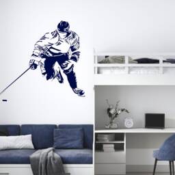 Hockey Player Wall Decal Sports Vinyl Decor 4388 - thumbnail 3