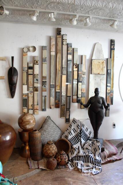 statement Maker Driftwood Neutral Hues Woodland Zen Nevelson Cubism Deco Found Object Wood Metal Sculpture Abstract 1950's Constructions - image 1