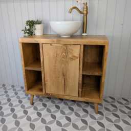 The Brunswick/A Handmade Solid Wood Bathroom Vanity Unit - thumbnail 3
