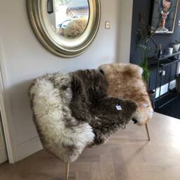 Two Tone Sheepskin Rug, Rugs , Brown With Dark Tip, Tipped Sheepskin, Luxury Fluff - thumbnail 3