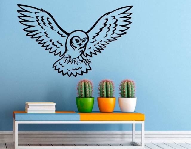 Flying Owl Wall Decal Vinyl Stickers Hedwig Home Interior Wizard Art Murals Housewares Bedroom Decor - 3O01L - image 1