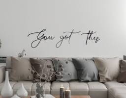 You Got This Wire Wall Art Home Decor, Words Metal Office The Gifts Motivational Quotes - thumbnail 1