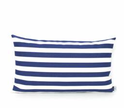 Navy Blue & Off White Stripe Pillow Cover, Home Gifts For You - thumbnail 1