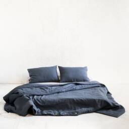 Linen Bedding Set, Duvet Cover Set With Pillowcases, Bed Linens Sets Queen King Sizes - thumbnail 2