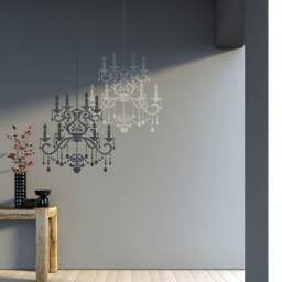 Wall Stencil Crystal Chandelier Template For Diy Decor - Better Than Decals - thumbnail 1