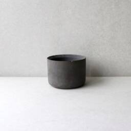 Handmade Dark Concrete Planter - Minimalist Succulent Pot, 3 Inch - thumbnail 3