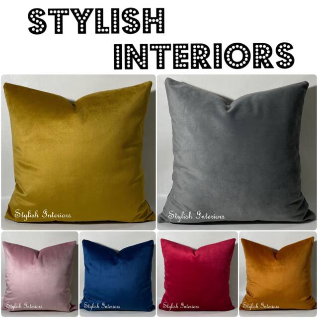 Hi-Quality Handmade Plush Velvet Reversible Bed Cushion Cover Sofa Pillowcase - image 1