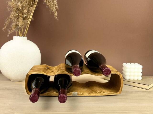 Handmade Wine Holder - Unique Home Decor For Lovers - image 1