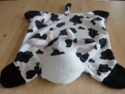 Minky Snuggle Blanket Toy, Animal Security Blanket Buddy, Sculptured With Head, Elephant, Cows, Dogs, Frogs, Giraffes, Lions, Polar Bear