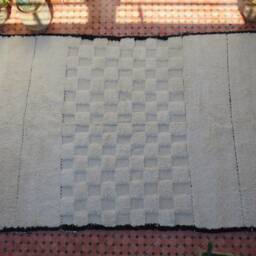 Moroccan Rug - Beni Ourain Sheep Wool Rug- Berber Vintage Custom Genuine Lamb Wool-Moroccan Rug - thumbnail 2