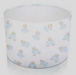 Teddy Bear Fabric Lampshade, Nursery Decor Lighting, Handmade in UK