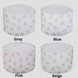 Teddy Bear Fabric Lampshade, Nursery Decor Lighting, Handmade in UK - thumbnail 2
