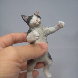Cats Hugging(Cat Figurine Personalized Pet Portrait - thumbnail 4