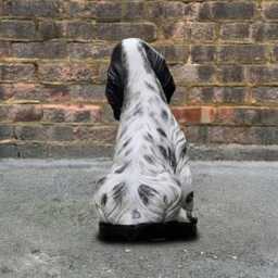 Stone Cocker Spaniel Statue Concrete Sculpture Cement Animal Decoration Handmade Ornament Dog Lover Gift Yard Art - thumbnail 4