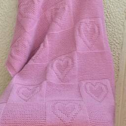 Easy Knit Baby Blanket Pattern Only in English , Written Instructions With Diagram - thumbnail 3