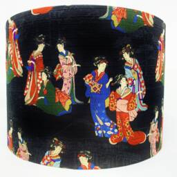 Geisha Lampshade Japanese Oriental Ladies Light Shade