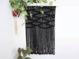 "Large Macrame Wall Hanging Boho Coastal Decor - 3'3""x4'11"