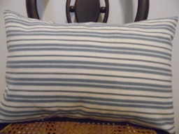 Stripes.toss Pillow, Throw Pillow.slipcovers.pillow Covers.farmhouse Pillows.navy.blue.natural.county Living, Striped.nautical Pillow Cover - thumbnail 1
