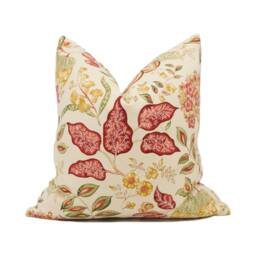 Sanderson - Madagascar Gold/Red Stunning Designer Cushion Cover Home Decor Throw Pillow