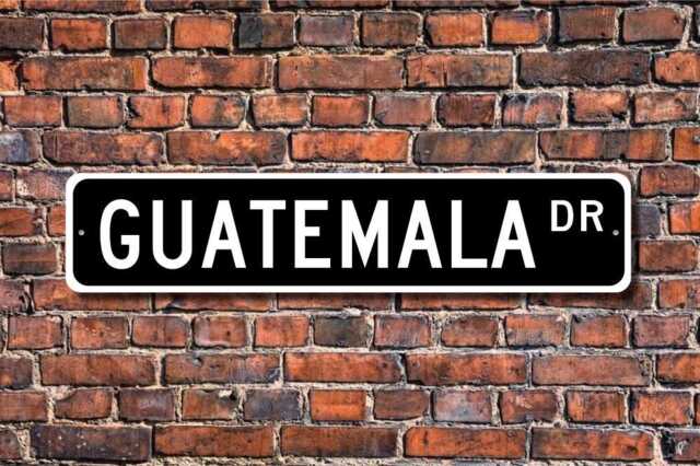 Guatemala Sign, Wall Decor, Gift, Souvenir Keepsake, Custom Quality Metal Sign - image 1