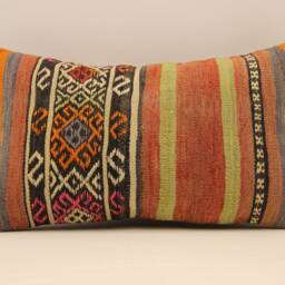 Throw Pillow, Sofa 12x20 in 30x50 cm, Vintage Kilim Pillow, Home Cushion Cover Boho Pillow Throw 4Oef-684 - thumbnail 2