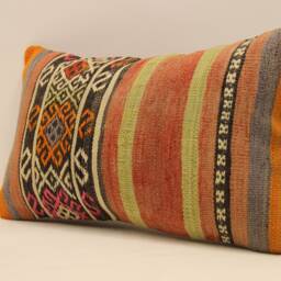 Throw Pillow, Sofa 12x20 in 30x50 cm, Vintage Kilim Pillow, Home Cushion Cover Boho Pillow Throw 4Oef-684 - thumbnail 3