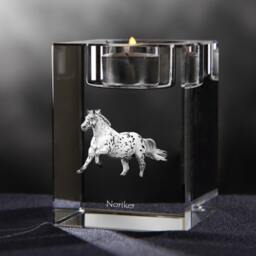 Noriker - Crystal Candlestick With Horse, Souvenir, Decoration, Limited Edition, Collection - thumbnail 2