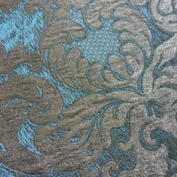 Decorative Jacquard Cushions - Blue Or Light Blue, Elegant & Sophisticated, Classic Ornaments, High-Quality Weave, Baroque Style - thumbnail 4