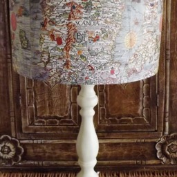 Ancient Map Lampshade Antique Map, Medieval , Nautical, Free Gift, Fatta Da Mamma - thumbnail 3