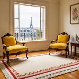Cream Oushak Rug, Hand Knotted Wool, Antique Turkish Style