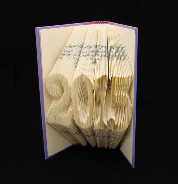 2015 Happy New Year Folded Book Art Sculpture - image 1