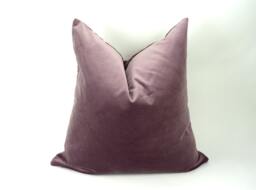 Mauve Pillow Cover // Velvet Cushion Case - thumbnail 1