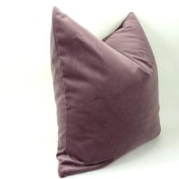 Mauve Pillow Cover // Velvet Cushion Case - thumbnail 3