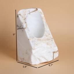 Handmade Lilac Marble Wine Bottle Holder Unique Rack - thumbnail 4