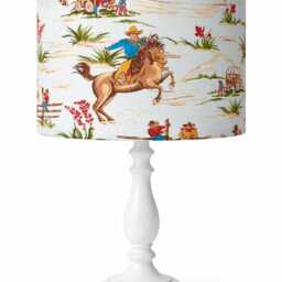Cowboy Lampshade, Wild West Light Shade, For Table Or Ceiling Lights, American Ranch Style - thumbnail 4