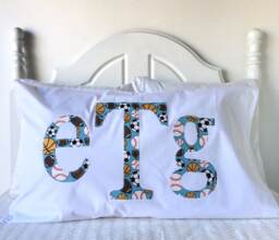 Monogrammed Kids Pillowcase - Personalized Appliqu?? Design