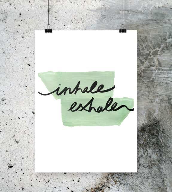 "Inhale Exhale Wall Art Home Decor ""Inhale & Exhale" - image 1