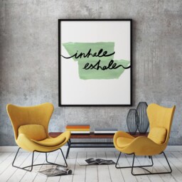 "Inhale Exhale Wall Art Home Decor ""Inhale & Exhale" - thumbnail 3