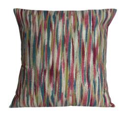 Fryetts Impression Pink Teal Cream Abstract Cushion Cover