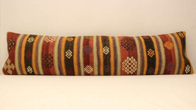 Extralong 12x48 Inch 30x120 cm, Pillow Cover, Pillow, Boho, Bedding Pillow, Turkish Kilim Lumbar Pillow Cover Home Interior Decor 4Oyf-45 - image 1